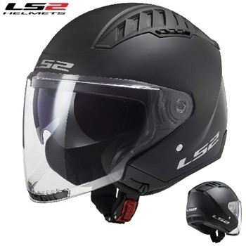 CASCO LS2 JET OF600 COPTER II SOLID MATT BLACK 22.06 XS-54