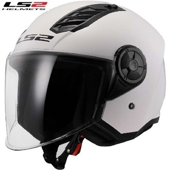 CASCO LS2 OF616 AIRFLOW II SOLID GLOSS WHITE 22-06 L-60