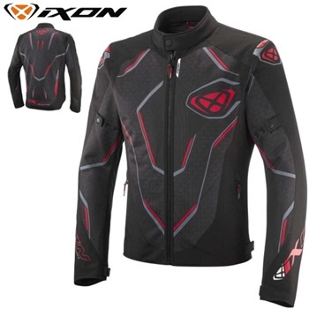 Giacca IXON TRIPLO STRATO DEMONIAK Nero Rosso XL-52