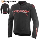 Giubbotto Moto Estivo Ixon IONIX Nero-Rosso L-50 Giubbotto Moto Estivo Ixon IONIX Nero-Rosso L-50