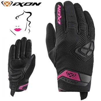 Guanti Moto Donna Estivi Ixon MIG 2 AIRFLOW LADY Nero Fucsia L