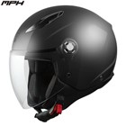 Casco Demi-Jet MPH STAR MATT BLACK M-58 22.06