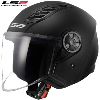 CASCO LS2 OF616 AIRFLOW II SOLID MATT BLACK 22-06 XXL-63