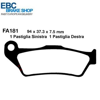 PASTIGLIE FRENO -YAMAHA MAJESTY 125 ANT (FD.0186)