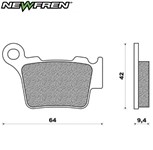 PASTIGLIE FRENO - HUSQVARNA CR 125 04 - WR 125 04 - WRE 125 04 - CR 250 PASTIGLIE FRENO - HUSQVARNA CR 125 04 - WR 125 04 - WRE 125 04 - CR 250
