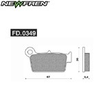 PASTIGLIE FRENO SINTERIZZATE - APRILIA  RXV 450 4.5 06> P (FDB2162)