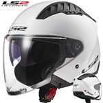 CASCO LS2 JET OF600 COPTER II SOLID GLOSS WHITE 22.06 L-60
