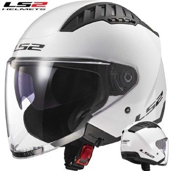 CASCO LS2 JET OF600 COPTER II SOLID GLOSS WHITE 22.06 S-56