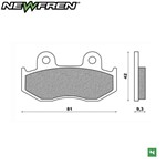 PASTIGLIE FRENO - HONDA  100 LEAD 00> HONDA CH 125 SPACY 94