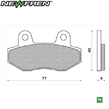 PASTIGLIE FRENO - BETA R 150 2010 - HYOSUNG GT 125 2007 - GT 125 2007