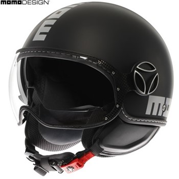 MOMO FIGHTER EVO 22.06 Matt black-silver L-60