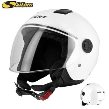 CASCO JET SIFAM S779 LEOV LV VISIERA LUNGA BIANCO XL-61 22.06