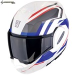 CASCO SCORPION MODULARE EXO-TECH EVO FURIO bianco-rosso-blu XL-61 22.06 CASCO SCORPION MODULARE EXO-TECH EVO FURIO bianco-rosso-blu XL-61 22.06