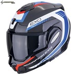 SCORPION MODULARE EXO TECH EVO CARBON COSY nero-blu-rosso XL-61 22.06
