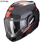 SCORPION MODULARE EXO TECH EVO CARBON ROVER nero-rosso M-58 22.06