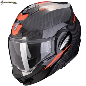 SCORPION MODULARE EXO TECH EVO CARBON ROVER nero-rosso M-58 22.06