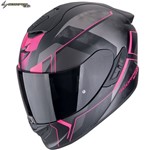 SCORPION INTEG. EXO-1400 EVO II AIR INTENSIO nero opaco-rosa M-58 22-06 SCORPION INTEG. EXO-1400 EVO II AIR INTENSIO nero opaco-rosa M-58 22-06