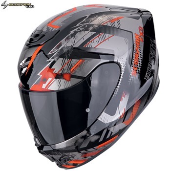 SCORPION INTEGRALE EXO-391 CLUTTER nero-rosso L-60 22.06