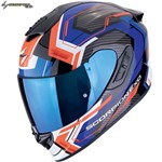 SCORPION INTEG. EXO-1400 EVO II AIR LINART nero-blu-rosso M-58 22-06 SCORPION INTEG. EXO-1400 EVO II AIR LINART nero-blu-rosso M-58 22-06