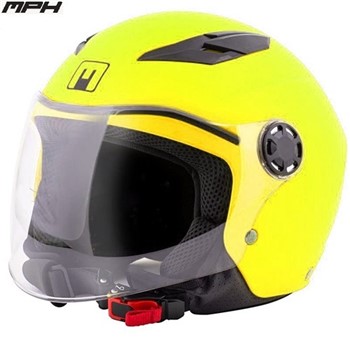 Casco Demi-Jet MPH 22.06 PLAY MATT FLUO YELLOW XL-54 JUNIOR