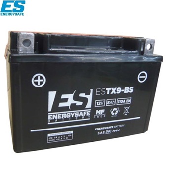 BATTERIA ENERGYSAFE ESTX9 FA (YTX9) SIGILLATA ATTIVATA-FACTORY 12V-8AH