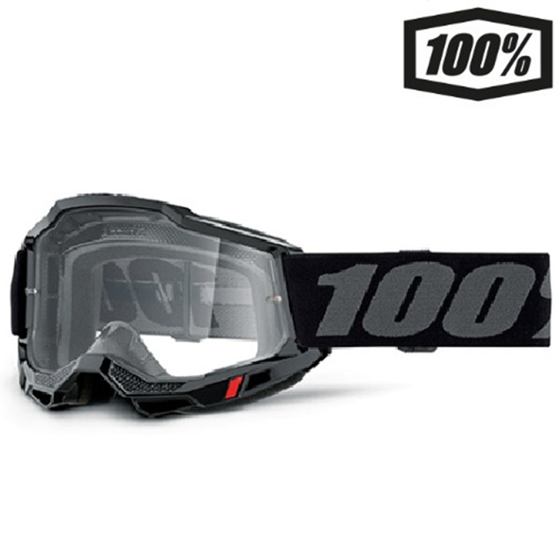 OCCHIALE 100% ACCURI 2 OTG BLACK LENTE TRASPARENTE (461366)