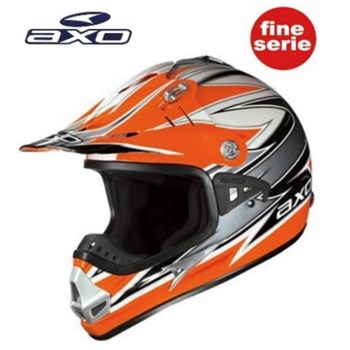 CASCO AXO CROSS X-TYPE ARANCIO-GRIGIO 2XL-63 (In Esaurimento)