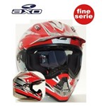 CASCO AXO CROSS X-TYPE ROSSO-GRIGIO XL-61 (In Esaurimento)