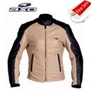 GIACCA AXO DONNA IN PELLE J-AIR TRAFORATA BEIGE-NERO L/46 (In Esaurimen