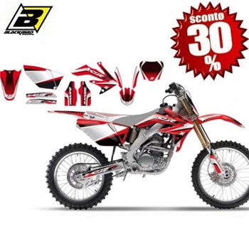 KIT ADESIVI HONDA CRF 250 04>09 ROSSO-NERO KRYPTON (In Esaurimento)