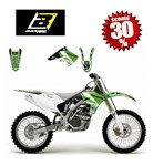 KIT ADESIVI KAWASAKI KXF 250 04>05 VERDE-NERO (In Esaurimento)