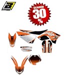 KIT ADESIVI KTM EXC 08/10 - SX 07-08 ARANCIO-NERO (In Esaurimento) KIT ADESIVI KTM EXC 08/10 - SX 07-08 ARANCIO-NERO (In Esaurimento)