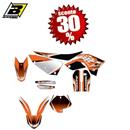 KIT ADESIVI KTM EXC 08/10 - SX 07-08 ARANCIO-NERO (In Esaurimento)