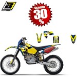 KIT ADESIVI HUSABERG FE-FS 06>08 DIRT GIALLO-BLU (In Esaurimento) KIT ADESIVI HUSABERG FE-FS 06>08 DIRT GIALLO-BLU (In Esaurimento)