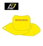 KIT ADESIVI TABELLE PORTANUMERO KAWASAKI KX 125-250 03>08 GIALLO