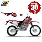 KIT ADESIVI COMPLETO DREAM HONDA XR 250-400 96>04 ROSSO