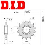 PIGNONE DID PROF. YAMAHA 600 YZF 600 R6 1999-2002(in esaurimento)