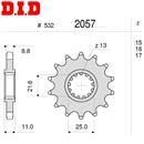 PIGNONE DID PROF. YAMAHA 600 YZF 600 R6 1999-2002(in esaurimento)