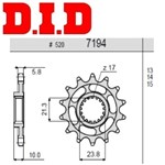 PIGNONE DID PROF. SUZUKI RM-Z 450 05>07