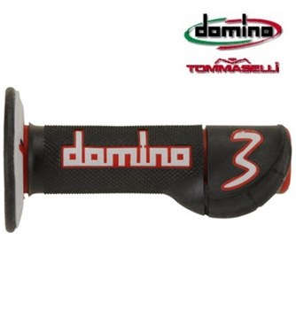 MANOPOLE DOMINO 3 A230C424052A6-1 OFF-ROAD NERO, ROSSO, GRIGIO