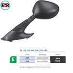 SPECCHIO RETROVISORE DX PIAGGIO X9 125-180-200-150-250-500 NERO