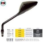 SPECCHIO UNIVERSALE DX CARBONIO DA MANUBRIO FORMA APPUNTITA