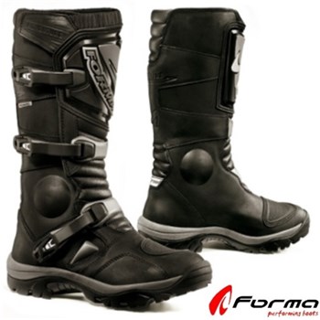 STIVALI ADVENTURE RIDING DRY PELLE PIENO FIORE NERO 44 (US 11)