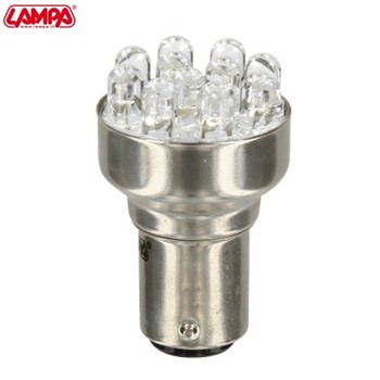 12V Lampada Multi-Led 11 Led - (P21/5W) - BAY15d - 1 pz - D/Blister - Ro