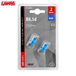 12V Lampada cruscotto 1 Led - B8,5d - 2 pz - D/Blister - Blu 12V Lampada cruscotto 1 Led - B8,5d - 2 pz - D/Blister - Blu