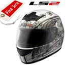 CASCO LS2 INTEGRALE STRADA STARDUST BIANCO-NERO 2XL-63 (In Esaurimento)