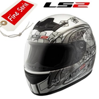 CASCO LS2 INTEGRALE STRADA STARDUST BIANCO-NERO 2XL-63 (In Esaurimento)
