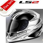 CASCO LS2 INTEGRALE STRADA DIAMOND BIANCO-NERO XL-61 (In Esaurimento)