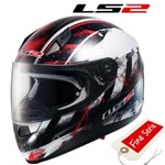 CASCO LS2 INTEGRALE STRADA ASPHALT NERO-ROSSO XXL-63 (In Esaurimento)