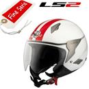 CASCO LS2 JET CON VISIERA ROCKET FASHION BIANCO LUCIDO S-56 (In Esaurime